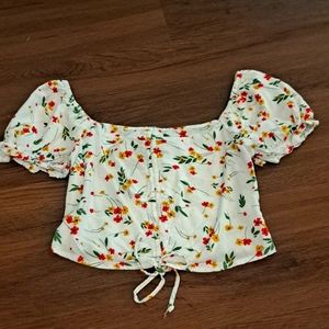 Floral crop top